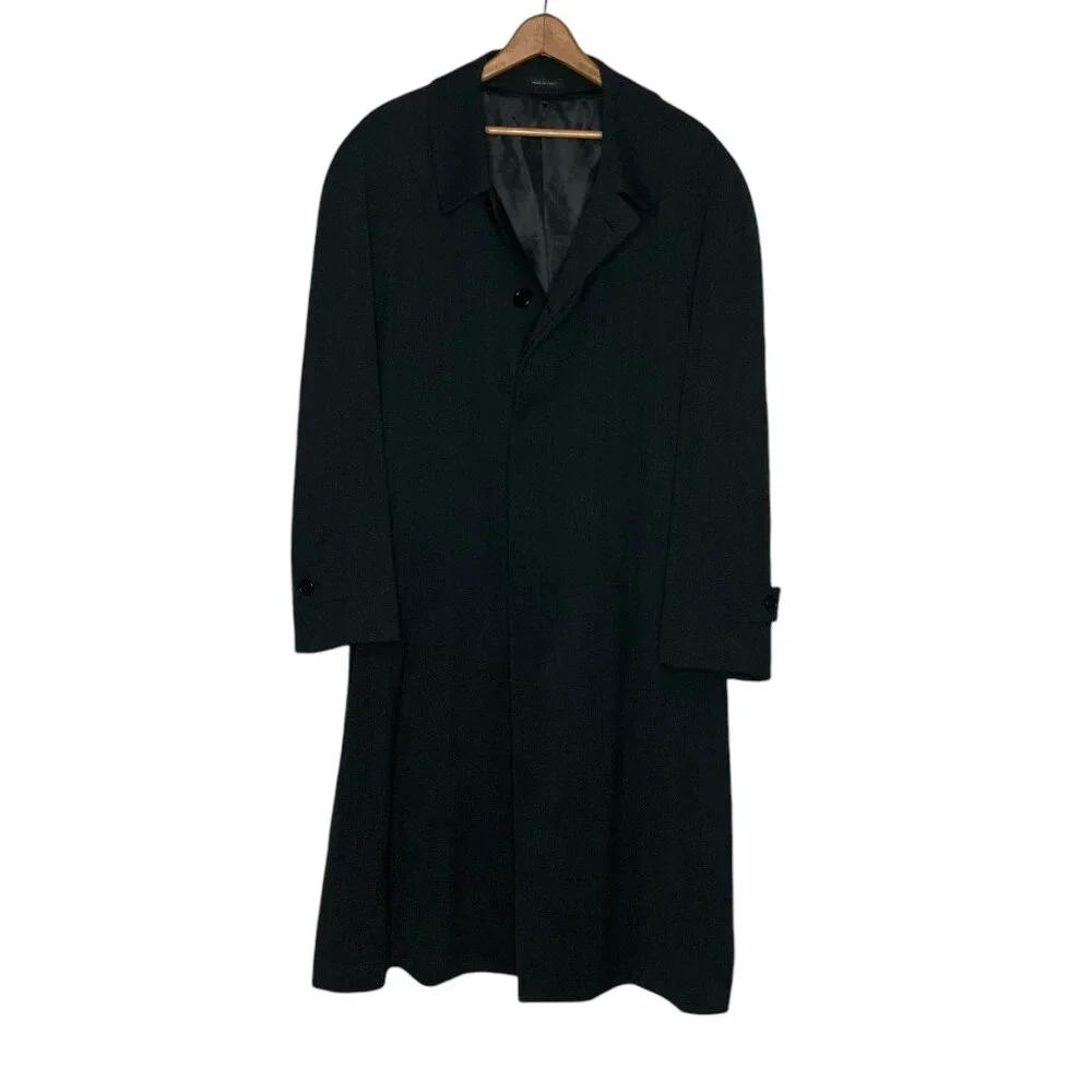 Tom James X Loro Piana 42 S Gray Storm System Rain Wind‎ Over Coat Jacket